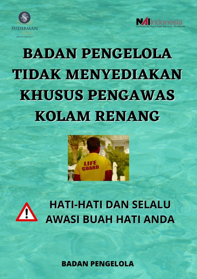 badan pengelola tidak menyediakan khusus pengawas kolam renang